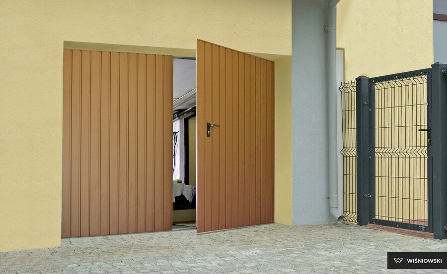 Portes de garage brama rozwierna wisniowski 6 - Portes de garage